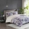 Outlet ❤️ Madison Park 3pc Slade Cotton Printed Duvet Cover Set Purple 🛒