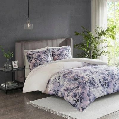 Outlet β€οΈ Madison Park 3pc Slade Cotton Printed Duvet Cover Set Purple π 1 Outlet β€οΈ Madison Park 3pc Slade Cotton Printed Duvet Cover Set Purple π