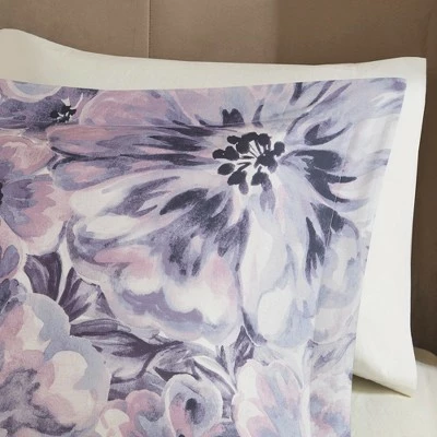 Outlet β€οΈ Madison Park 3pc Slade Cotton Printed Duvet Cover Set Purple π 4 Outlet β€οΈ Madison Park 3pc Slade Cotton Printed Duvet Cover Set Purple π - Image 4