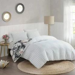 Best Pirce ⭐ Madison Park Sorrel Full/Queen 3pc Cotton Printed Reversible Coverlet Set Dark Blue ✔️ -Bedding Sets & Collections Sales Shop unnamed file 10046