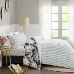 Best Pirce ⭐ Madison Park Sorrel Full/Queen 3pc Cotton Printed Reversible Coverlet Set Dark Blue ✔️ -Bedding Sets & Collections Sales Shop unnamed file 10050