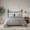 Coupon 🔥 Madison Park Kelan 3pc Printed Seersucker Duvet Cover Set Gray 🔔