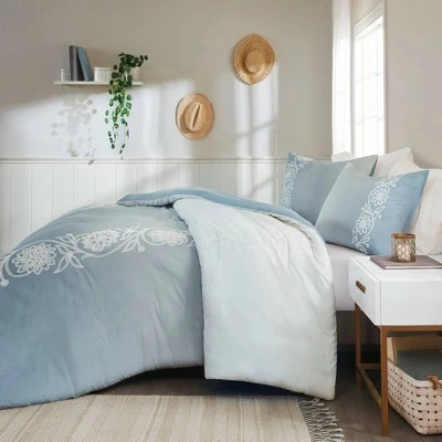 Wholesale π€© Madison Park Ellie Cotton Duvet Cover Set Blue π 2 Wholesale π€© Madison Park Ellie Cotton Duvet Cover Set Blue π - Image 2