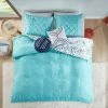 Hot Sale ⌛ Intelligent Design Tricia Boho Medallion Printed Duvet Set Aqua 👍
