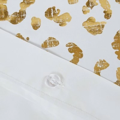Outlet π― Intelligent Design Kendra Metallic Printed Duvet Cover Set Ivory/Gold π 7 Outlet π― Intelligent Design Kendra Metallic Printed Duvet Cover Set Ivory/Gold π - Image 7