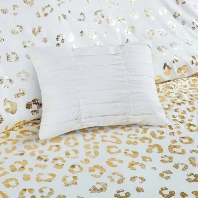 Outlet π― Intelligent Design Kendra Metallic Printed Duvet Cover Set Ivory/Gold π 10 Outlet π― Intelligent Design Kendra Metallic Printed Duvet Cover Set Ivory/Gold π - Image 10