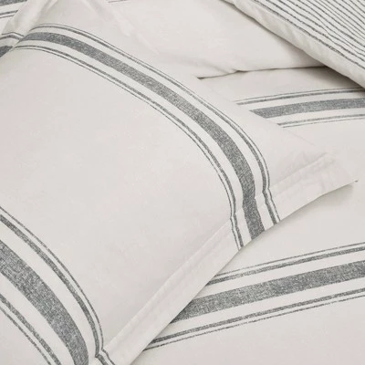 Buy 🎁 Lush Decor 3pc Farmhouse Stripe Duvet Set - Lush Décor Gray 💯 2 Buy 🎁 Lush Decor 3pc Farmhouse Stripe Duvet Set - Lush Décor Gray 💯 - Image 2