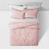 Buy ❤️ Family-Friendly Comforter & Sham Set Chambray - Threshold™ Blush 👏