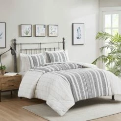 Best reviews of π― Madison Park Kaiden Cotton Waffle Jacquard Duvet Cover Set Gray π