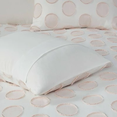 Discount π Intelligent Design Twin/Twin XL Kiara Clipped Jacquard Duvet Cover Set Blush π 5 Discount π Intelligent Design Twin/Twin XL Kiara Clipped Jacquard Duvet Cover Set Blush π - Image 5