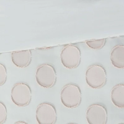 Discount π Intelligent Design Twin/Twin XL Kiara Clipped Jacquard Duvet Cover Set Blush π 6 Discount π Intelligent Design Twin/Twin XL Kiara Clipped Jacquard Duvet Cover Set Blush π - Image 6