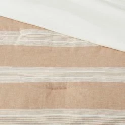Discount 🎉 Chambray Yarn Dye Stripe Comforter & Sham Set - Threshold™ Brown 🌟 -Bedding Sets & Collections Sales Shop unnamed file 1038