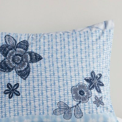 Cheapest π Madison Park Julio Cotton Duvet Cover Set Blue π 4 Cheapest π Madison Park Julio Cotton Duvet Cover Set Blue π - Image 4