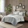 Discount ❤️ Madison Park 3pc King/California King Weston Duvet Cover Set Gray 😍