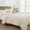 Best Sale ❤️ Space Dyed Cotton Linen Comforter & Sham Set - Threshold™ Dark Gray 🔔