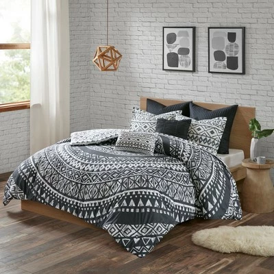 Best Pirce π Urban Habitat 7pc Mica Cotton Reversible Duvet Cover Set Black β€οΈ 1 Best Pirce π Urban Habitat 7pc Mica Cotton Reversible Duvet Cover Set Black β€οΈ