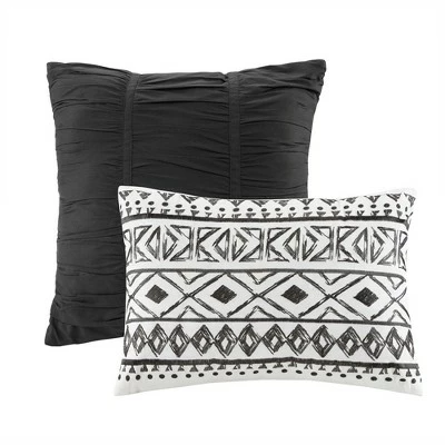 Best Pirce π Urban Habitat 7pc Mica Cotton Reversible Duvet Cover Set Black β€οΈ 5 Best Pirce π Urban Habitat 7pc Mica Cotton Reversible Duvet Cover Set Black β€οΈ - Image 5