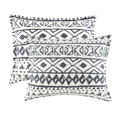 Best Pirce π Urban Habitat 7pc Mica Cotton Reversible Duvet Cover Set Black β€οΈ 7 Best Pirce π Urban Habitat 7pc Mica Cotton Reversible Duvet Cover Set Black β€οΈ - Image 7
