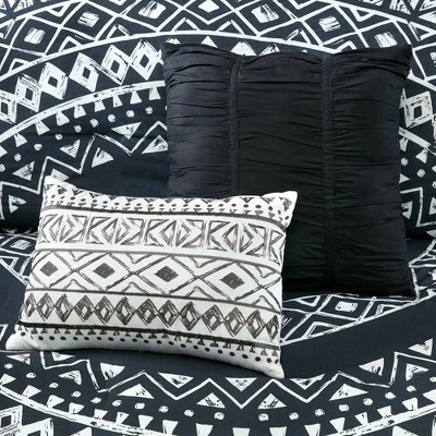 Best Pirce π Urban Habitat 7pc Mica Cotton Reversible Duvet Cover Set Black β€οΈ 8 Best Pirce π Urban Habitat 7pc Mica Cotton Reversible Duvet Cover Set Black β€οΈ - Image 8