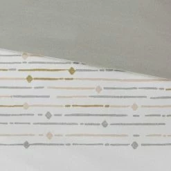 Promo 🎉 Ink+Ivy Nea Cotton Printed Duvet Cover Set Gray/ivory 👏 -Bedding Sets & Collections Sales Shop unnamed file 10560