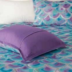 Best deal 😍 Mi Zone Daphne Metallic Printed Reversible Duvet Cover Set Aqua/Purple 👍 -Bedding Sets & Collections Sales Shop unnamed file 10598