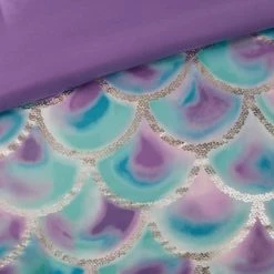 Best deal 😍 Mi Zone Daphne Metallic Printed Reversible Duvet Cover Set Aqua/Purple 👍 -Bedding Sets & Collections Sales Shop unnamed file 10599
