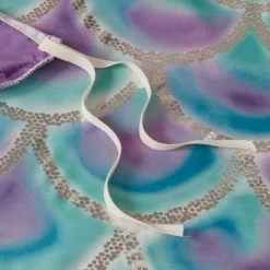 Best deal 😍 Mi Zone Daphne Metallic Printed Reversible Duvet Cover Set Aqua/Purple 👍 -Bedding Sets & Collections Sales Shop unnamed file 10600