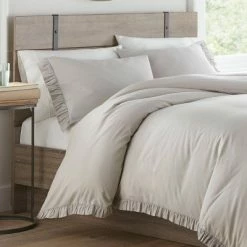 New 🎁 Asher Duvet Cover & Sham Set Gray - Stone Cottage 🎉