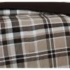Flash Sale 🎉 Paulette Plaid Duvet Cover Set Taupe - Truly Soft 🎉