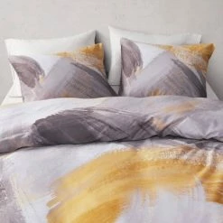 Hot Sale ✔️ Andie Cotton Printed Duvet Cover Set - CosmoLiving by Cosmopolitan Navy Blue 😀 -Bedding Sets & Collections Sales Shop unnamed file 10788