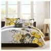 Discount ✔️ Mi Zone Kelly Floral Multiple Piece Duvet Cover Set Yellow 🔥