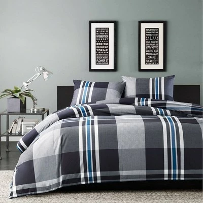 Outlet ✔️ Ink+Ivy Nathan Duvet Cover Mini Set Gray ❤️ 1 Outlet ✔️ Ink+Ivy Nathan Duvet Cover Mini Set Gray ❤️