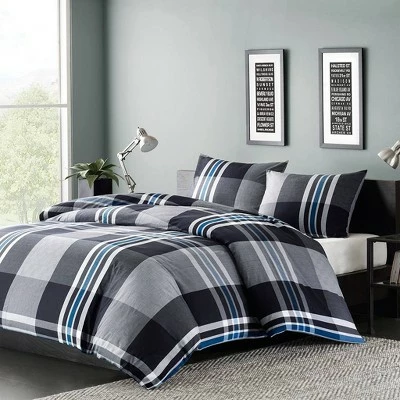 Outlet ✔️ Ink+Ivy Nathan Duvet Cover Mini Set Gray ❤️ 5 Outlet ✔️ Ink+Ivy Nathan Duvet Cover Mini Set Gray ❤️ - Image 5