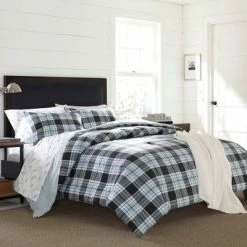 Brand new ✨ Atlantic Blue Lewis Plaid Duvet Cover Set - Eddie Bauer® 💯