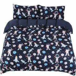 Cheap π₯ 3 Pcs Polyester Microfiber Kids Space Astronaut Pattern Bedding Sets - PiccoCasa π