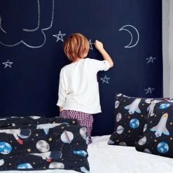 Cheap 🔥 3 Pcs Polyester Microfiber Kids Space Astronaut Pattern Bedding Sets - PiccoCasa 🎉 -Bedding Sets & Collections Sales Shop unnamed file 10946