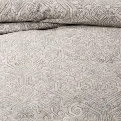 Deals 💯 King Family Friendly Medallion Comforter & Sham Set Gray - Threshold™ 🧨 -Bedding Sets & Collections Sales Shop unnamed file 1099