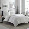 Promo 🛒 Variegated Pleats Duvet Cover Set - White - City Scene® ⭐