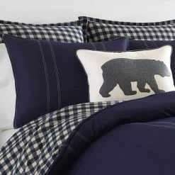 Flash Sale ⌛ Kingston Reversible Duvet Cover Set - Eddie Bauer Charcoal 🎁