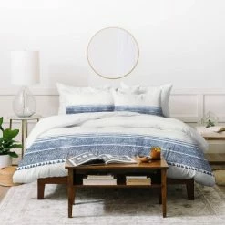 Discount 🔥 Holli Zollinger French Chambray Tassel Duvet Set - Deny Designs Blue 🔥