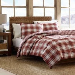 Wholesale ⌛ Edgewood Duvet Cover Set - Eddie Bauer Red 🛒