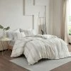 Best Sale 😀 Camden Organic Cotton Yarn Dyed Oversized Duvet Set- Clean Spaces Taupe ❤️