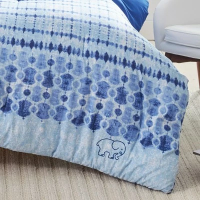 Best Sale π Twin Extra Long Sadie Duvet Cover & Sham Set Blue - Ivory Ella 𧨠4 Best Sale π Twin Extra Long Sadie Duvet Cover & Sham Set Blue - Ivory Ella 𧨠- Image 4