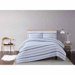 Buy 🔥 Waffle Stripe Duvet Cover Set Blue/White - Truly Soft ⭐ -Bedding Sets & Collections Sales Shop unnamed file 11199