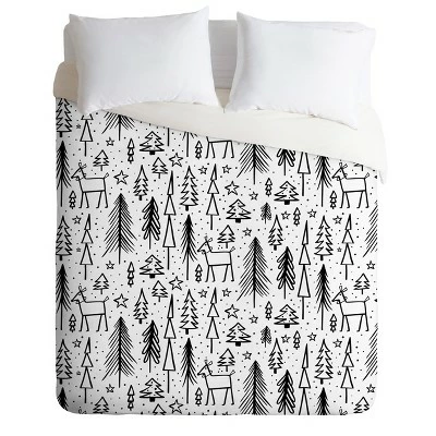 New π Heather Dutton Winter Wonderland White Duvet Cover Set Black/White - Deny Designs π 5 New π Heather Dutton Winter Wonderland White Duvet Cover Set Black/White - Deny Designs π - Image 5