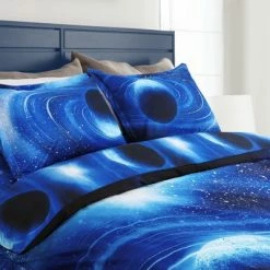 Cheapest 🎉 4 Pcs Twin Polyester Galaxy Sky Cosmos Night Bedding Sets Twin Blue - PiccoCasa 🌟 -Bedding Sets & Collections Sales Shop unnamed file 11220