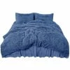 Deals 🎁 4 Pcs Plush Shaggy Duvet Cover Set with Bedskirt & Pillowcases - PiccoCasa 🎁