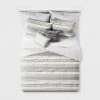 Wholesale 🎁 5pc Tatiana Global Woven Stripe Cotton Comforter Set Cream - Threshold™ 😍
