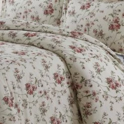 Flash Sale ❤️ Dollhouse Floral Heavyweight Cotton Flannel Oversized Duvet Set - Tribeca Living Multicolored ❤️
