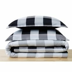 Deals 💯 Truly Soft Everyday Buffalo Plaid Duvet Cover Set Black 🛒 -Bedding Sets & Collections Sales Shop unnamed file 11294